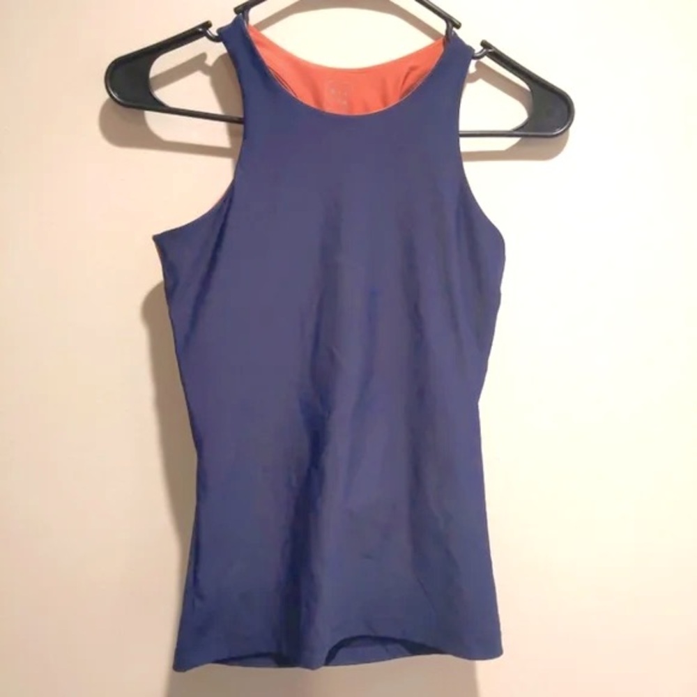 NYLORA Blue Fitted Tank Top y.